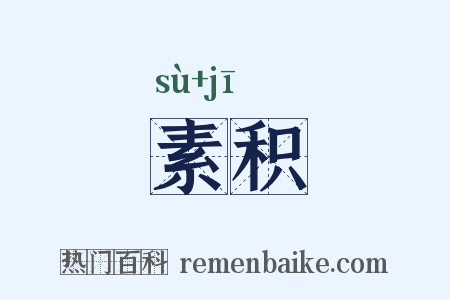 素积是什么意思的图片